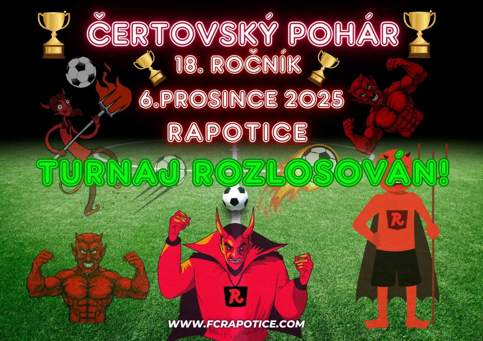 Čertovský pohár rozlosován!