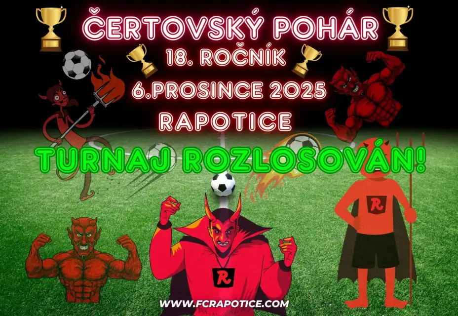 Čertovský pohár rozlosován!