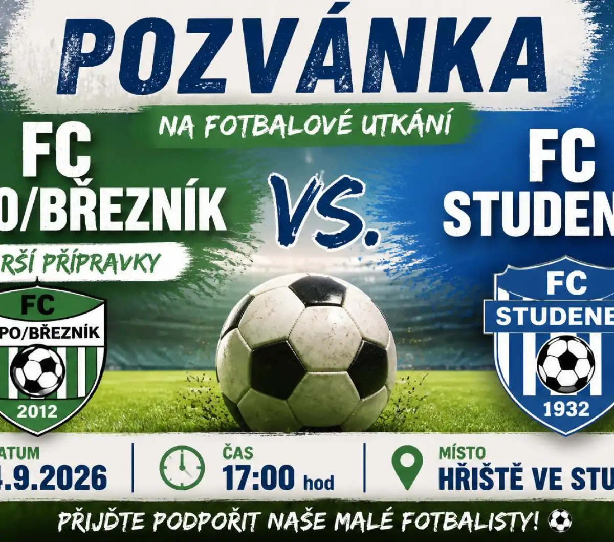 Fotbalové utkání FC Studenec - FC Rapo/Březník