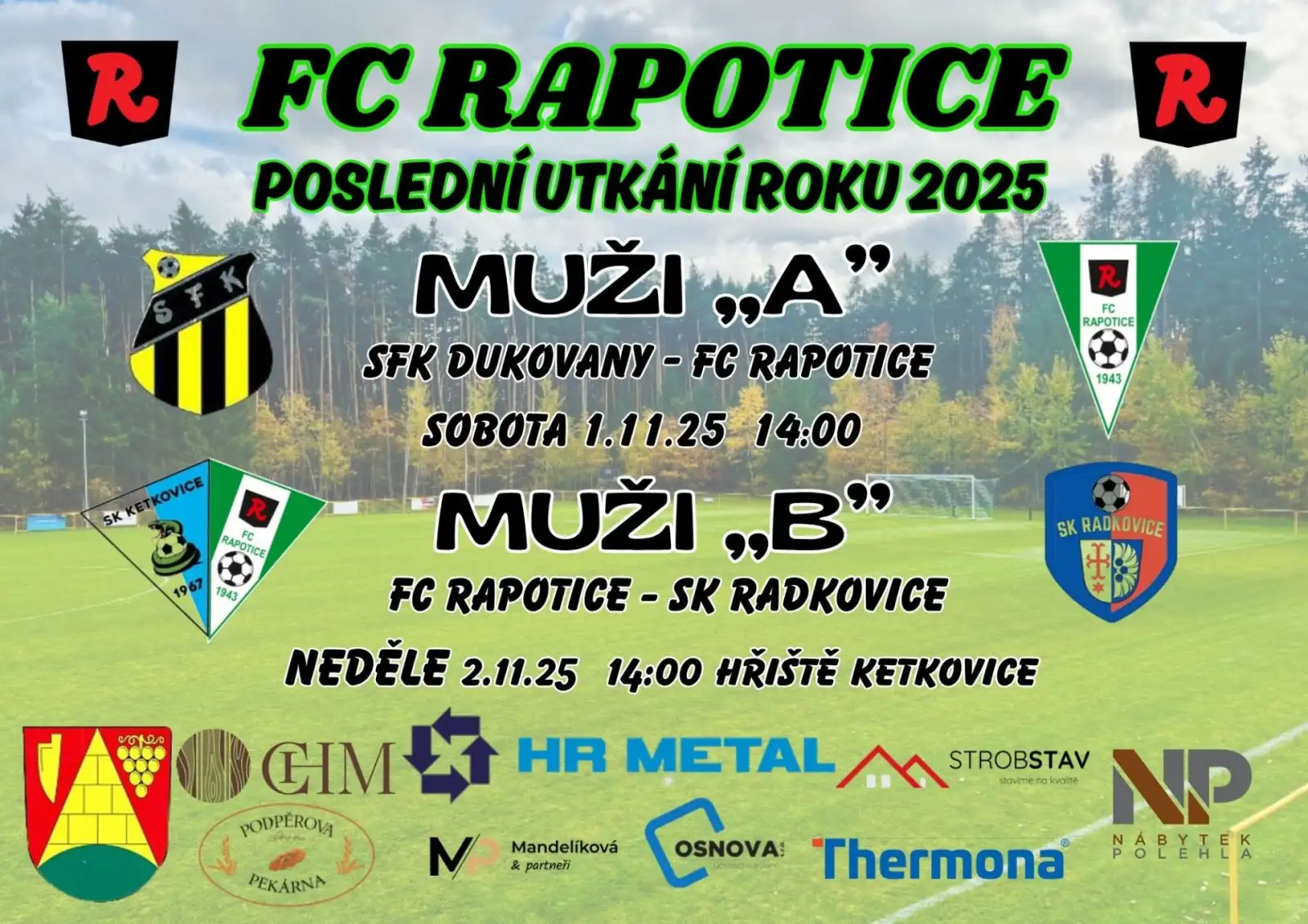 Pozvánka na víkendová utkání