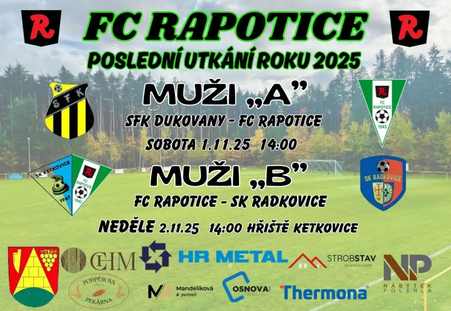 Pozvánka na víkendová utkání