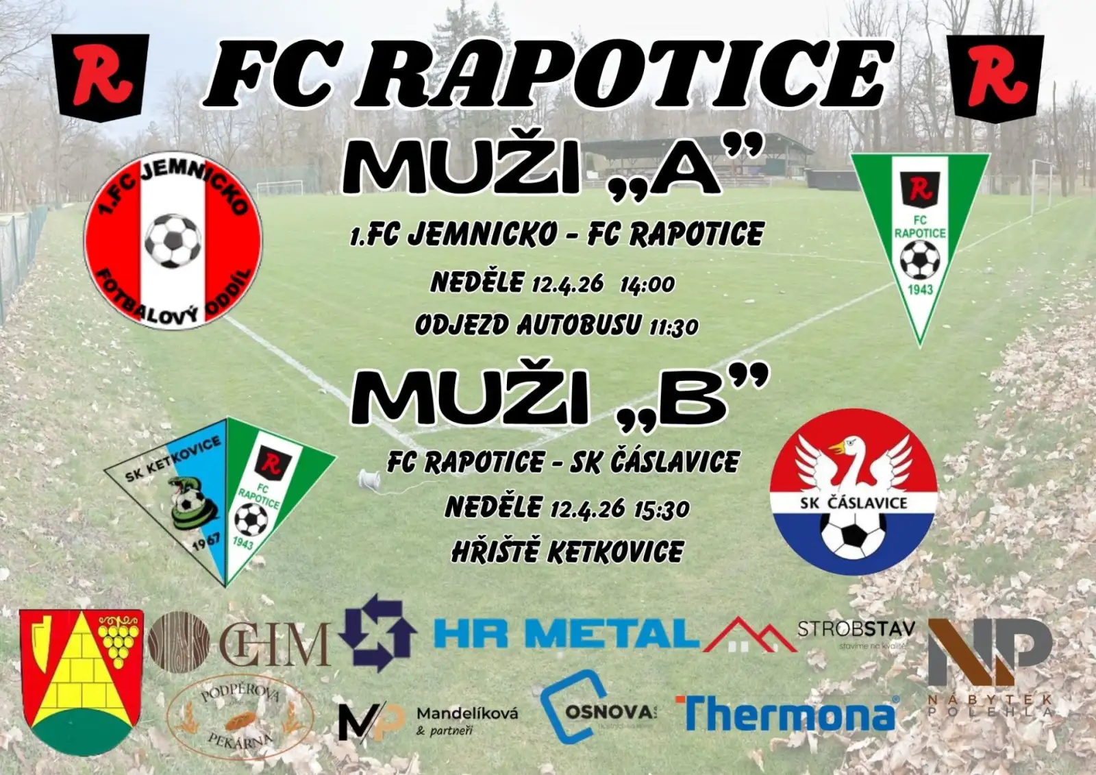 Pozvánka na víkendová utkání