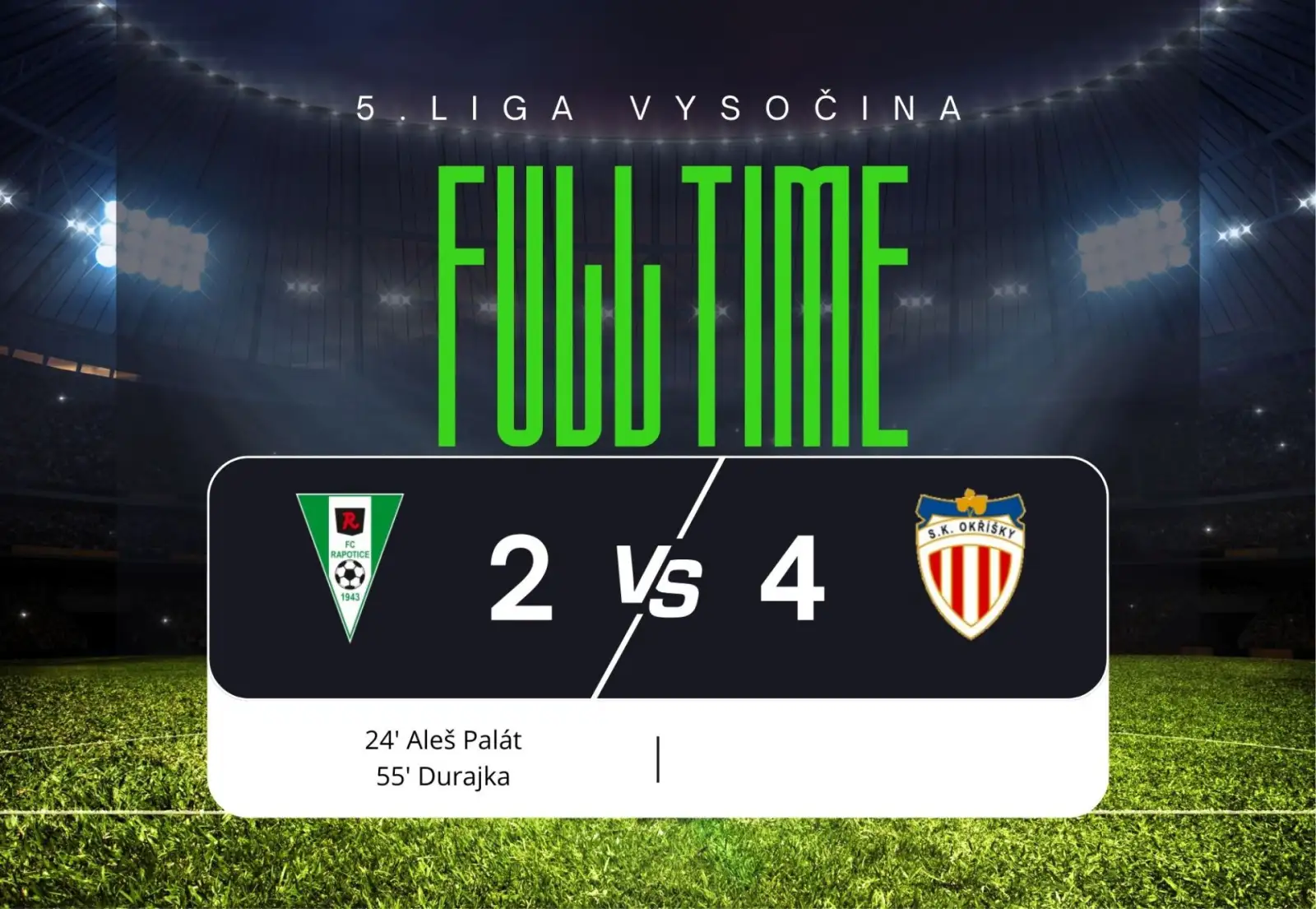 Áčko podlehlo Okříškám