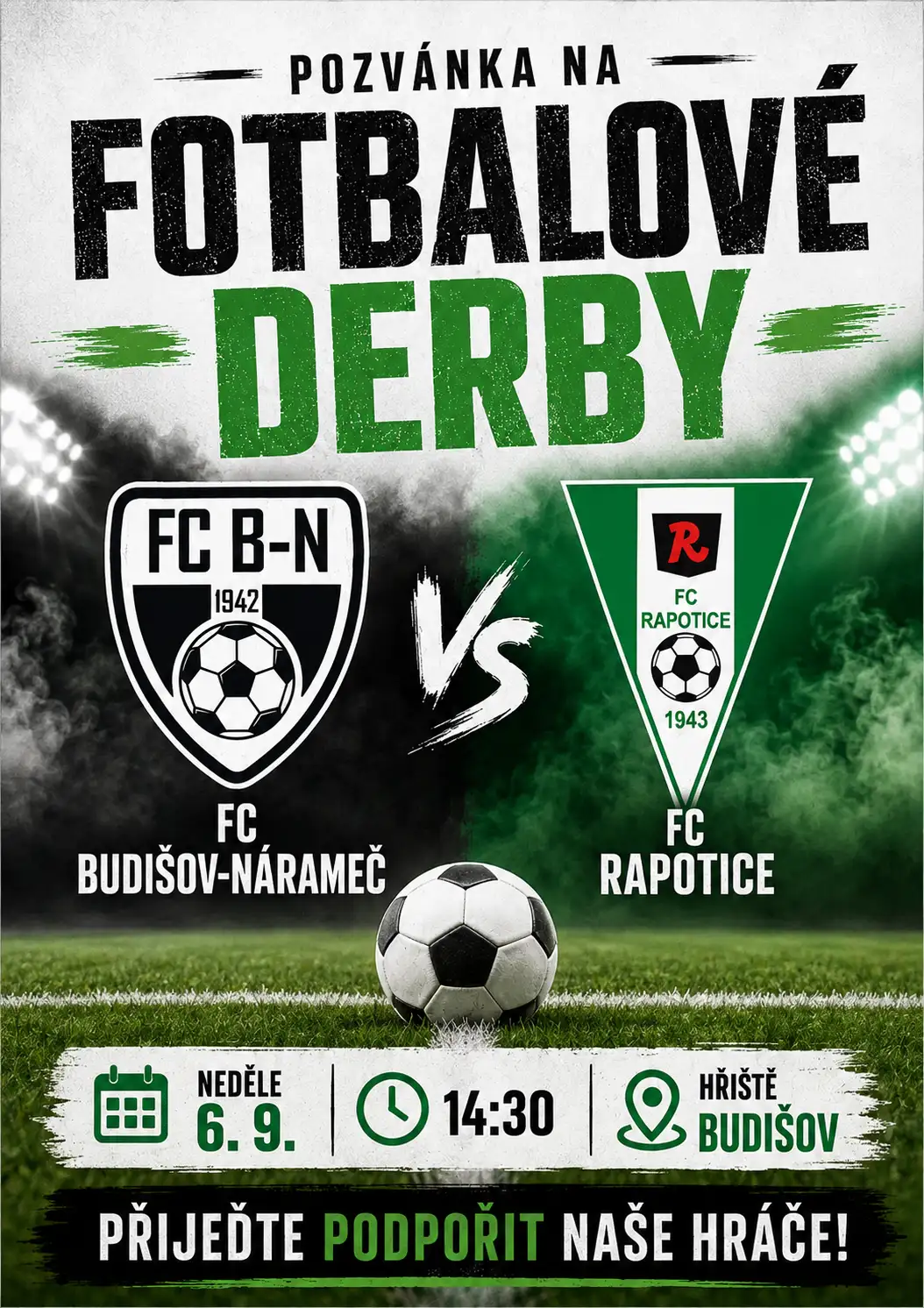 Pozvánka na derby do Budišova