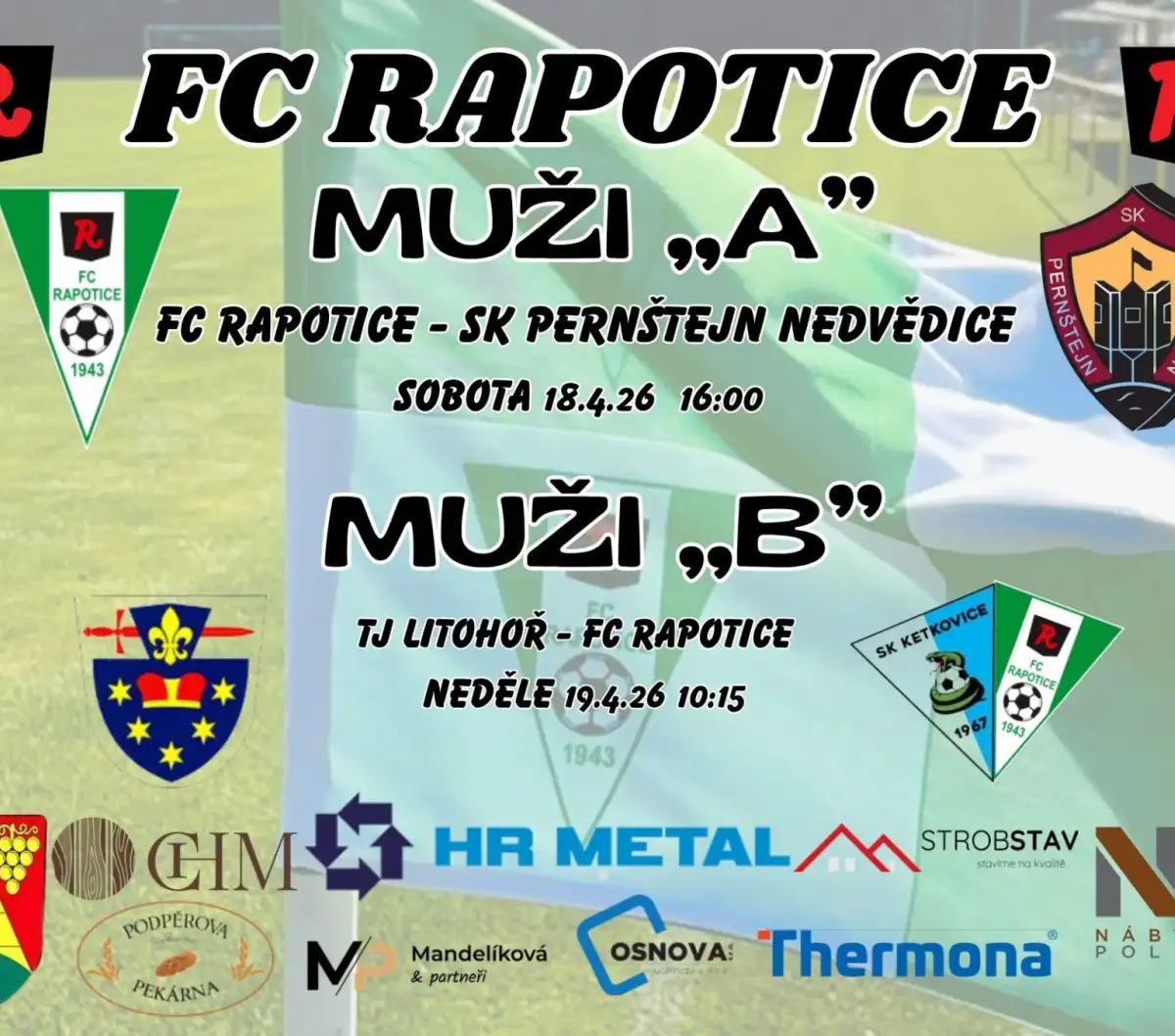 Pozvánka na víkendová utkání