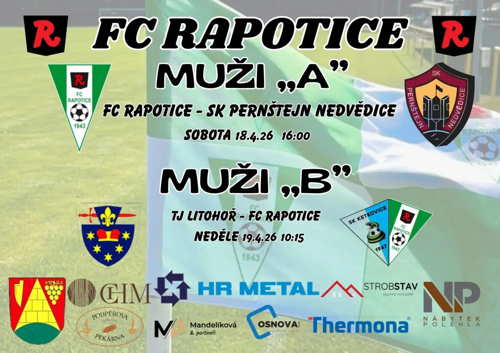 Pozvánka na víkendová utkání