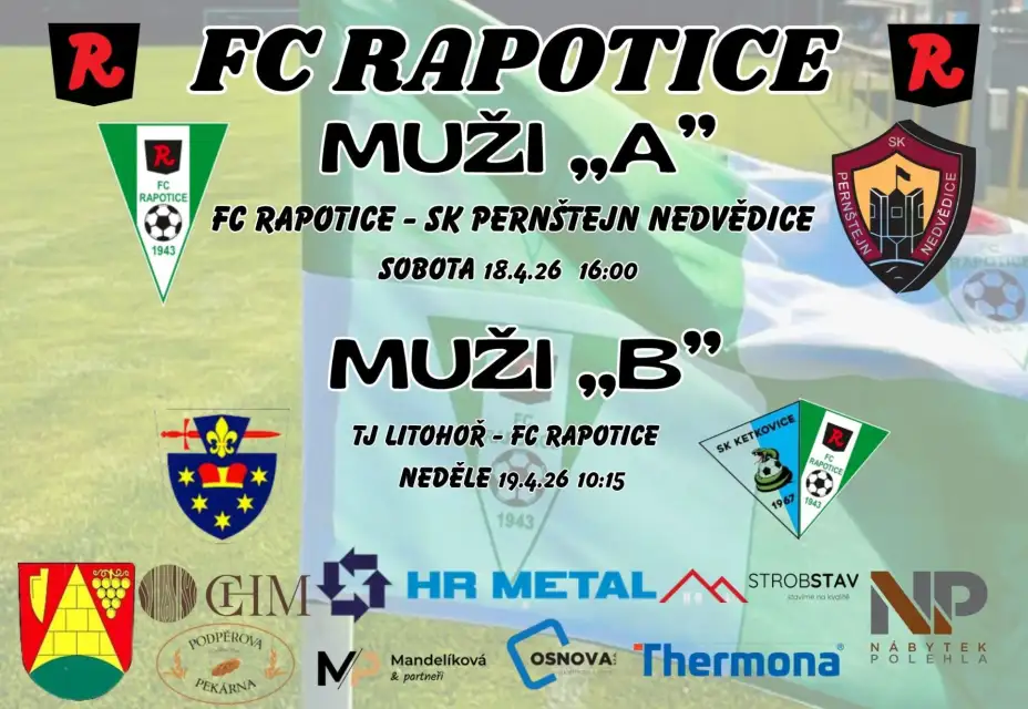 Pozvánka na víkendová utkání