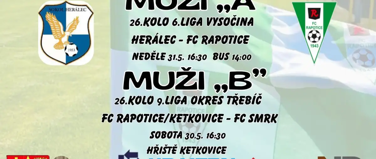 Pozvánka na víkendová utkání
