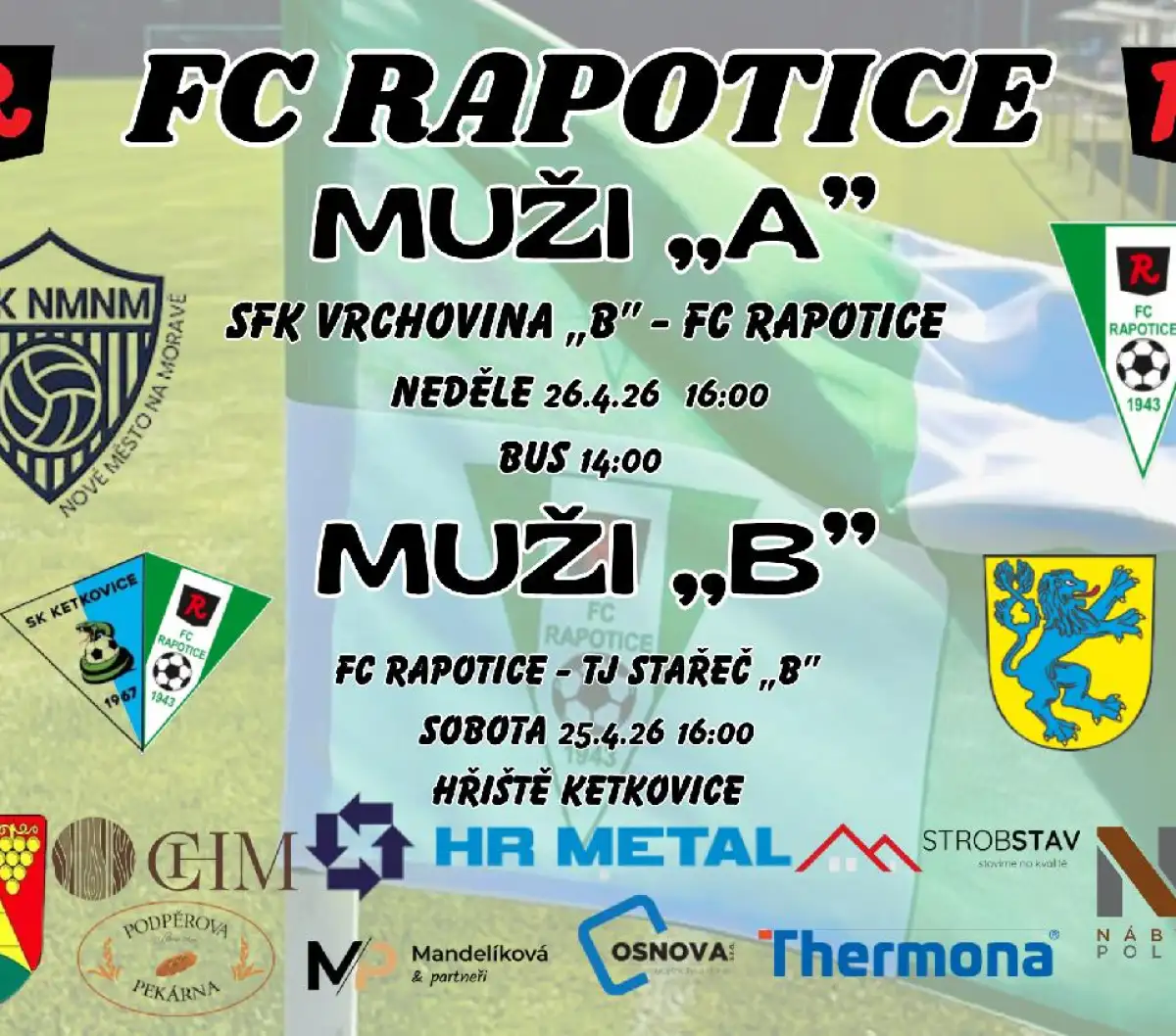 Pozvánka na víkendová utkání