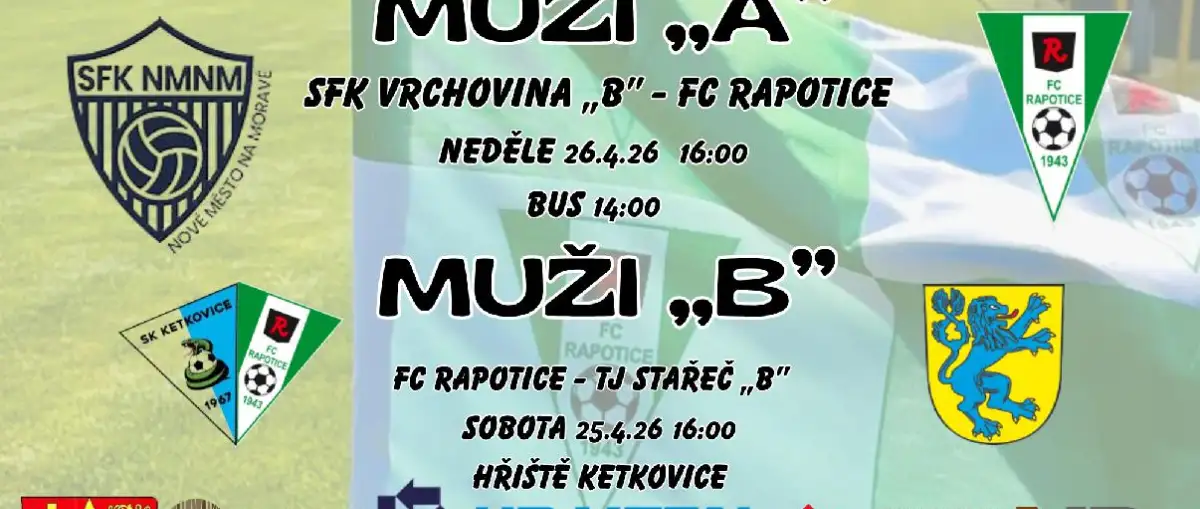 Pozvánka na víkendová utkání