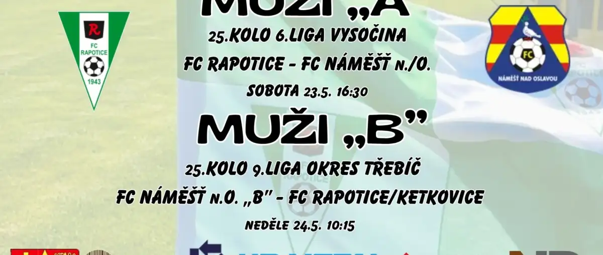 Pozvánka na víkendová utkání