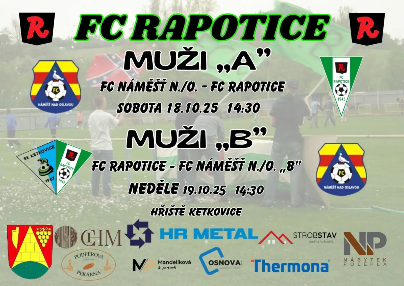 Pozvánka na víkendová utkání