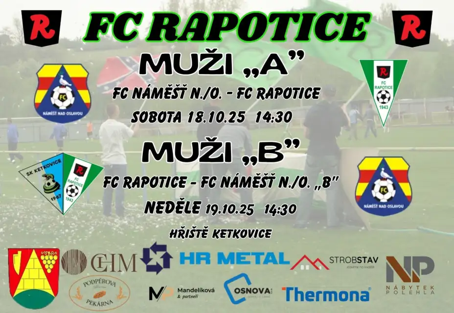 Pozvánka na víkendová utkání